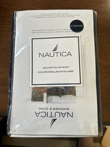 Nautica Quilted Pillow Sham, Standard, Mariners Cord – 20”x26” - Picture 1 of 5