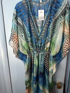 Costume da bagno donna copricostume taglia unica più multicolore bon voyage - Foto 1 di 5