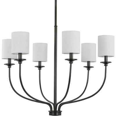 Progress Lighting P400227 Bonita 6 Light 31"W Chandelier - Black - Image 1 of 4