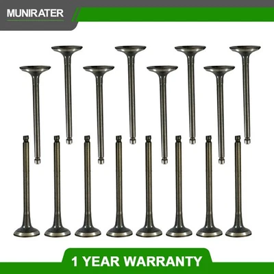 16pc Exhaust & Intake Valves For 2001-2011 Hyundai Accent 2010-2006 Kia Rio - Image 1 of 4