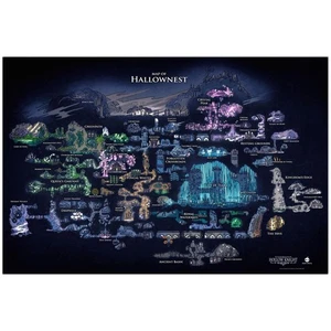 Hollow Knight Hollow Nest Map Poster - Picture 1 of 3