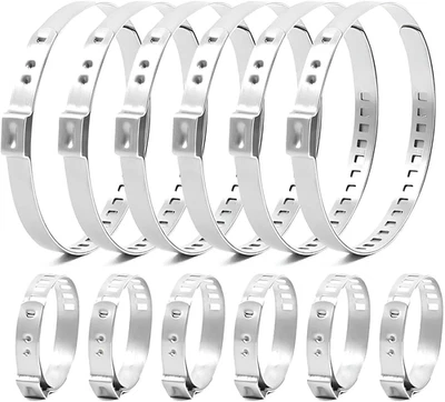 CV Achsmanschetten Schellen 10 Stück Edelstahl verstellbar Ohrschellen - Bild 1 von 4