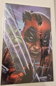 Deadpool 4 BTC Exclusive Virgin Variant Signed By Mico Suayan W/COA - Picture 1 of 2