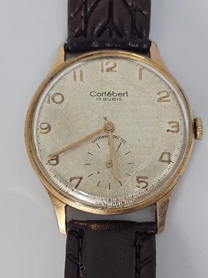 Vintage 1970s Men's Cortébert 17 Jewels Shockprotected Swiss Made 35mm Watch - Image 1 of 4