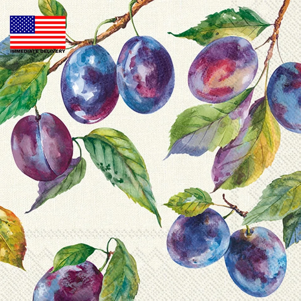 Party Napkins Disposable 3-Ply Paper Lunch Napkin Pack, 6.5" X 6.5", Home Grown  - Image 1 of 2