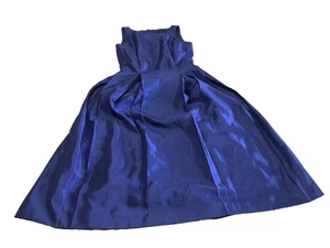 Tahari Arthur S. Levine Blue Sleeveless Lined Sheath Dress Size 2 Preppy Party - Picture 1 of 11