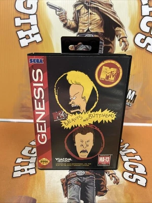 MTV’S BEAVIS AND BUTTHEAD SEGA GENESIS BOX ONLY 1993 VERY GOOD - Image 1 of 4