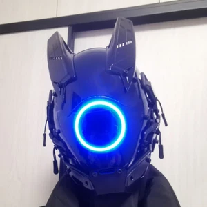 Trend Futuristic Cyber Punk Mask Dance Party Christmas Gift Cosplay Masks LED - Picture 1 of 16