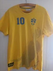 Camiseta de fútbol Suecia camiseta local Sverige amarilla para hombre talla retro rara - Imagen 1 de 7