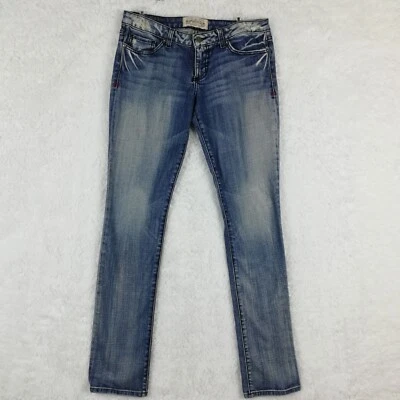 Jeans feminino People's Liberation Tommy Lee skinny azul denim lavagem de pedra baixo 29 - Imagem 1 de 4
