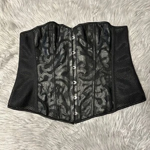 Corsé para mujer talla 2XL negro con cordones espalda lencería top - Imagen 1 de 7