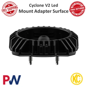 KC Hilites Cyclone V2 LED Mount Adapter Surface Black Size 2.2" #1371 - Picture 1 of 12