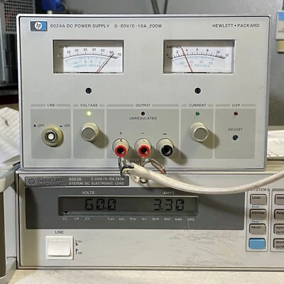 Agilent HP 6024A Variable DC Power Supply 0-60V / 0-10A, 200W - Load Tested - Image 1 of 4