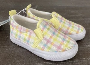 Cat & Jack Toddler Keagan Slip-On Sneakers Yellow - Size 6 - Picture 1 of 9