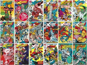 🔥🔑 X-Force #-1, 1, 3-18 (Vol 1 * 1991) * 3rd Deadpool, 1st Domino VF-NM 🔥 (6) - Picture 1 of 19