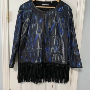 T Tahari Brunella Fransenjacke XL - Bild 1 von 18