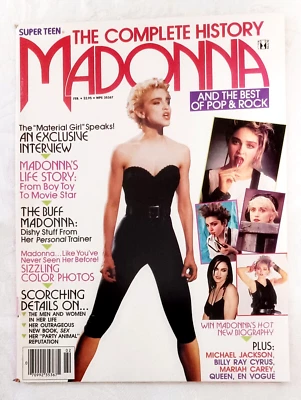 Madonna Cover Super Teen Magazine The Complete History (February, 1993) MINT Q4 Foto 1 de 2