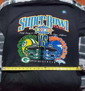 NWOT Logo7 SUPERBOWL XXXII t-shirt Packers VS Broncos X-LARGE - Picture 1 of 2