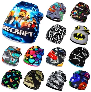 Baby Kids Boy Beanie Hat Spring Autumn Winter Double Cotton Cap 1-2-4-8-12 Years - Picture 1 of 23