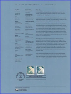 USA7 #4387 U/A SOUVENIR PAGE FDC Combo2  Polar Bear - Picture 1 of 1