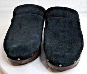 Vionic Womens Kacie Black Suede Clog Size 7 - Picture 1 of 7