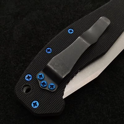 Blue Titanium Screw Set for Emerson CQC-15 knife (No Knife Included)  - Image 1 of 4