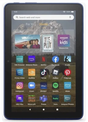 New Amazon Fire HD 8 tablet, 32 GB, 12th gen 2022 release, Denim - Image 1 of 3