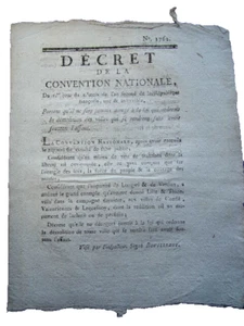 an II /Sur la démolition des villes qui se rendront sans avoir soutenu l'assaut. - Picture 1 of 3
