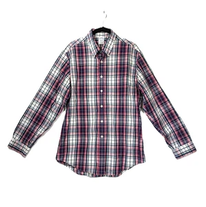Brooks Brothers Hemd Herren Preppy Regent P1aid 100% Supima Baumwolle Größe Large - Bild 1 von 11