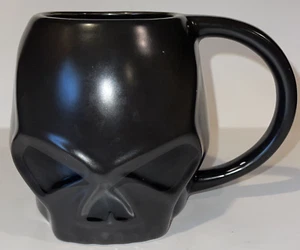 Harley-Davidson Black 14oz Sculpted Willie G Skull Coffee Mug with Bar & Shield - Picture 1 of 6