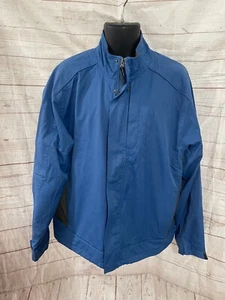 Cutter & Buck Men’s Windbreaker Zipper / Snap Front Blue / Gray Size L Large - Picture 1 of 8