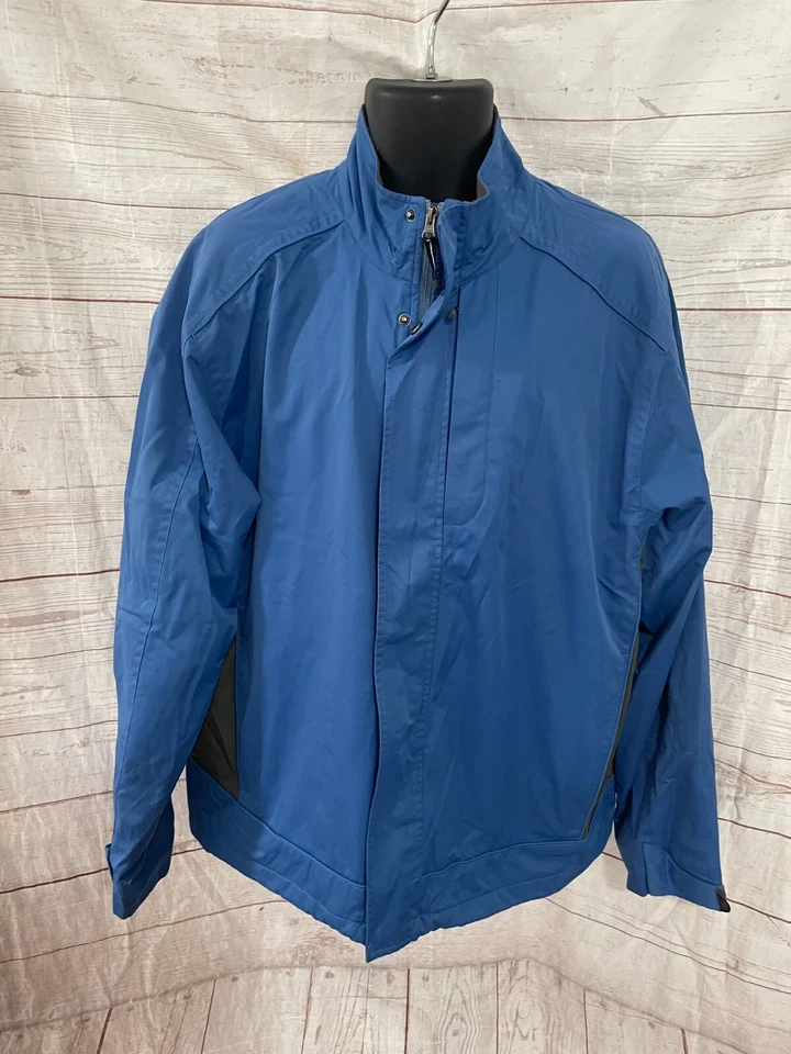 Cutter & Buck Men’s Windbreaker Zipper / Snap Front Blue / Gray Size L Large - Image 1 of 4