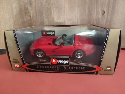 1/24- BBURAGO DODGE VIPER RT/10 - 1992  (ART. 1525 Con Scatola Bijoux Collection - Immagine 1 di 4