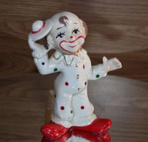 Gepunktete Clown Figur 5,5" handbemalt Vintage 1950 - 60er Jahre Artmark - Bild 1 von 12