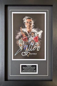 Cristiano Ronaldo Signed 12x8 Photo Framed AFTAL & Letter Certificate COA - LOA - Picture 1 of 3