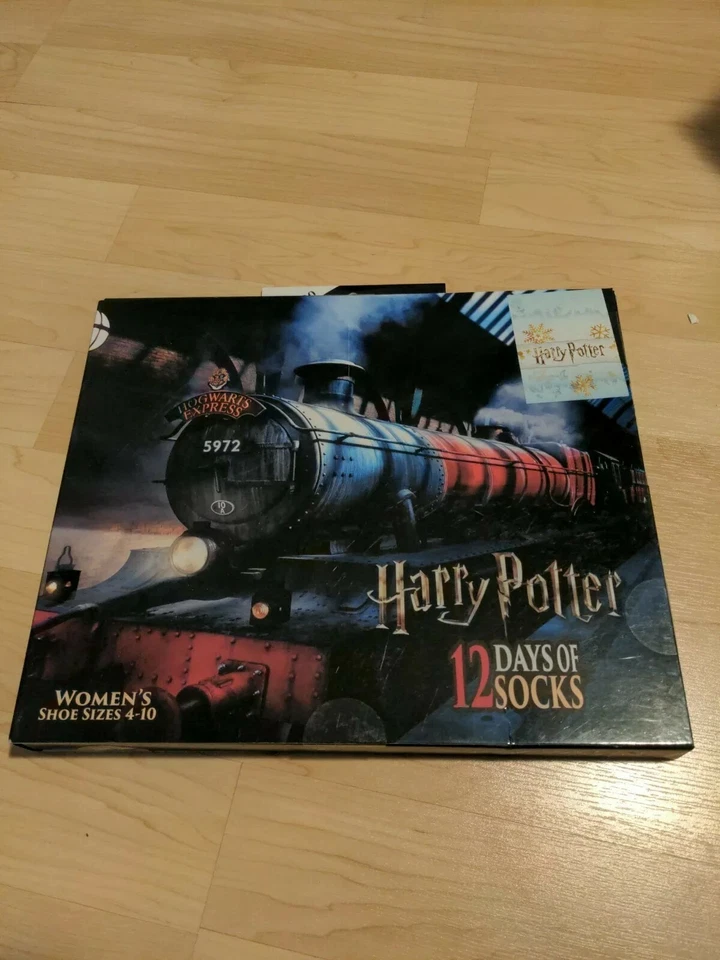 Harry Potter 12 Days Of Socks Woman’s Shoe Sizes 4–10 New Hogwarts - Image 1 of 1