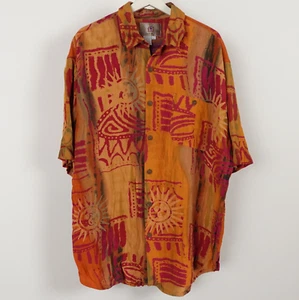 Vintage Territory Ahead Shirt Men's Size XL Aztec Tribal Southwest Button Up - Picture 1 of 14