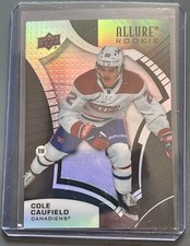 2021-22 Upper Deck Allure Cole Caufield Black Rainbow Rookie