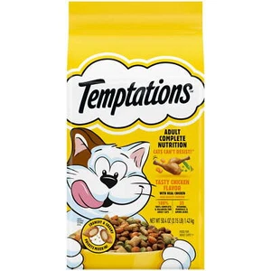 Temptations Tasty Chicken Flavor Adult Dry Cat Food 3.15 lb Bag Walmart Exclusiv - Picture 1 of 4