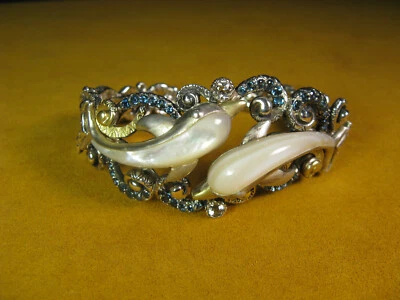 BARBARA BIXBY BRAZALETE DELFÍN PIEDRAS PRECIOSAS PECES NÁUTICOS FREGONA TOPACIO ONDA Regalo Foto 1 de 4