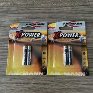 AAAA Alkaline Batteries LR8D425 1.5v MN2500 LR61 Ansmann X4 Exp 2029 - Picture 1 of 2