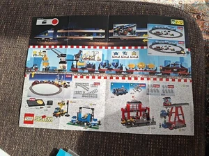 2 X Lego System Eisenbahn Faltprospekt Katalog Schienenplan - Bild 1 von 2