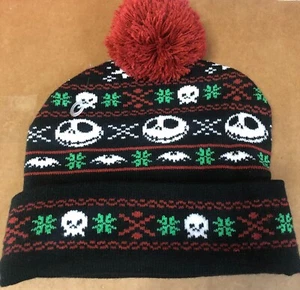 The Nightmare Before Christmas Disney Beanie Hat Jack Skellington - Picture 1 of 2