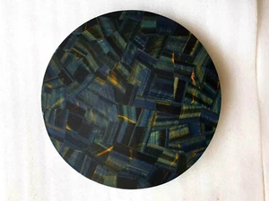 18" Round Blue Tiger Eye Center Table Counter Desk Handcraft Living Room Decors - Picture 1 of 8