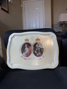 Queen Elizabeth Jubilee Metal Tray 17"x12.5" - Picture 1 of 2