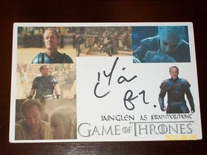 IAIN GLEN "GAME OF THRONES" SIGNED HANDSIGNIERT 4X6 INDEX CARD #276 - Bild 1 von 3