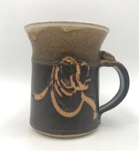 Art Pottery Signed Mug Matte Glaze 4 1/2” Tall - Picture 1 of 8