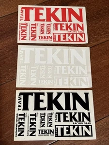 VINTAGE Team TEKIN DECAL STICKER SHEET RC MODEL CAR decals - Picture 1 of 5