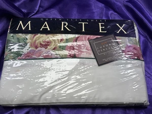 NEW W/DEFECT Atelier Martex Queen Flat Sheet New Rose Chintz Vintage No Iron - Picture 1 of 8