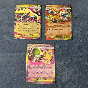 Mega Evolutions Mega Gardevoir Ex Mega Camerupt Ex Mega Manectric Ex - Picture 1 of 8